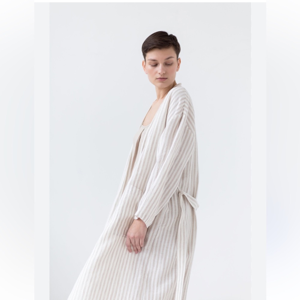SLEEPER Long Sleeve Gown with Belt